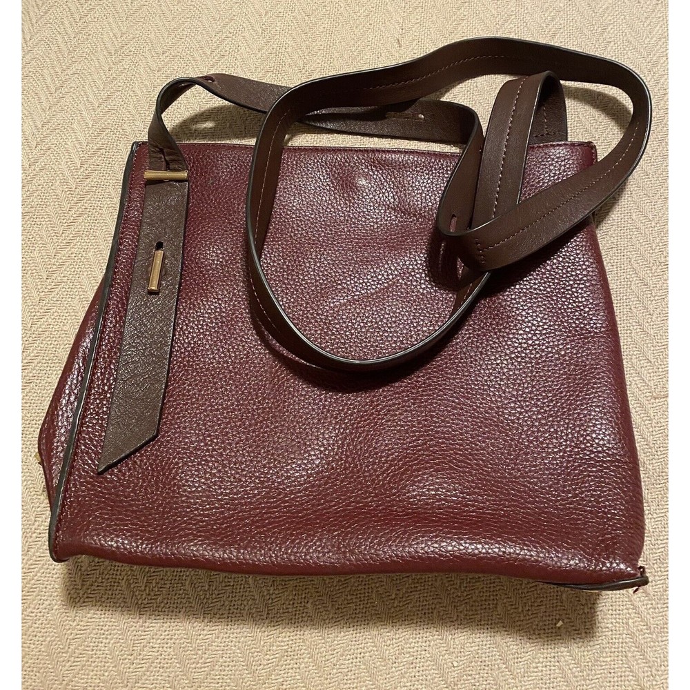❌sold❌Thacker Brown Pebble Leather Gold Tone Hardware Shoulder Crossbody Bag
